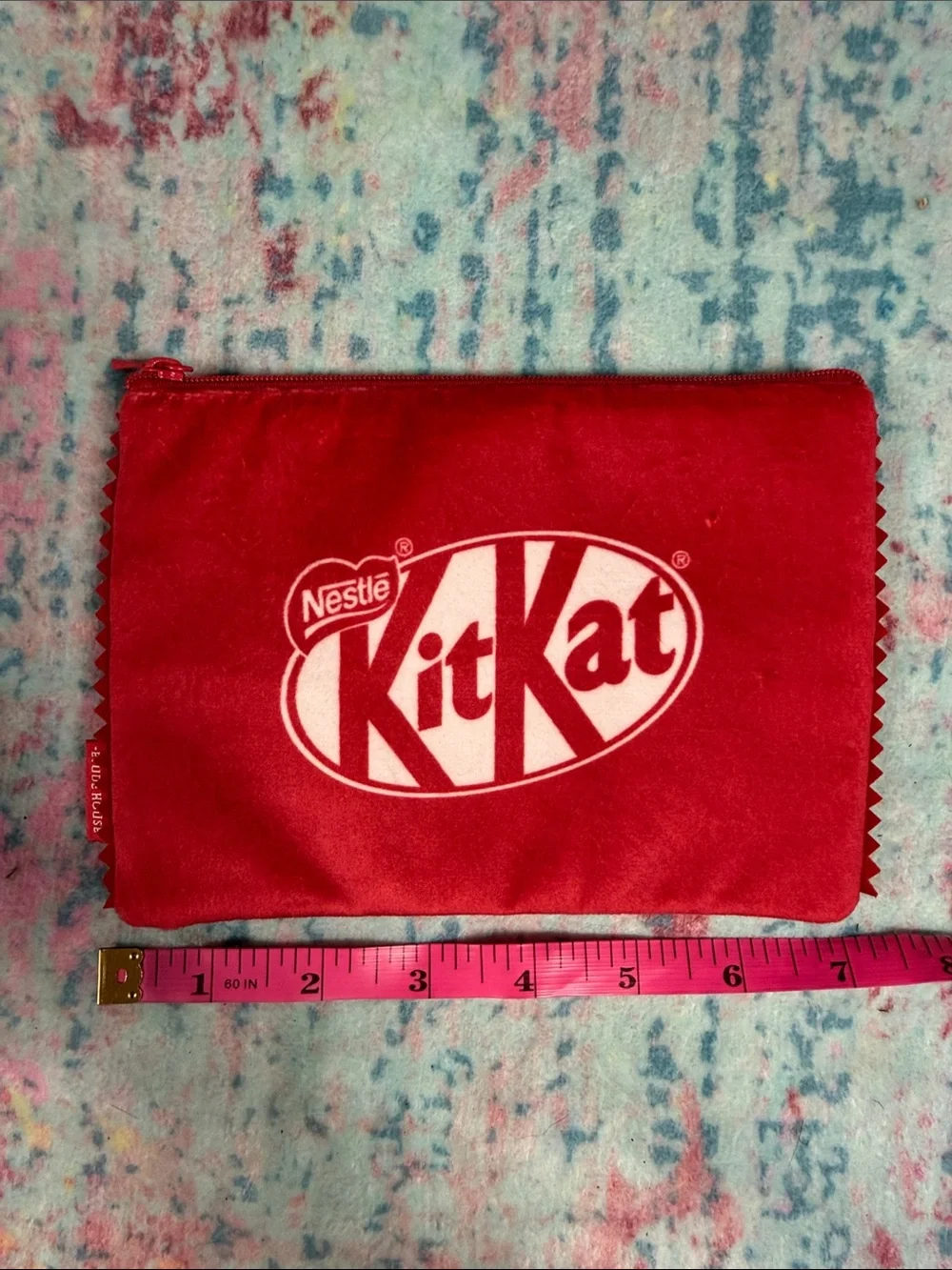 Red Logo Zip Pouch